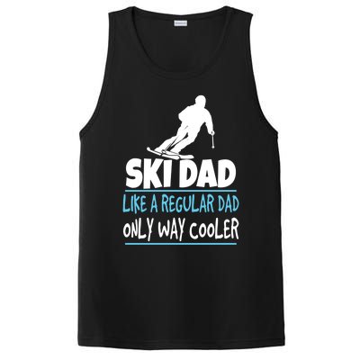 Ski Dad Like A Regular Dad Only Way Cooler Wintersport Cool Gift PosiCharge Competitor Tank