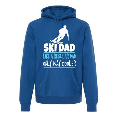 Ski Dad Like A Regular Dad Only Way Cooler Wintersport Cool Gift Premium Hoodie