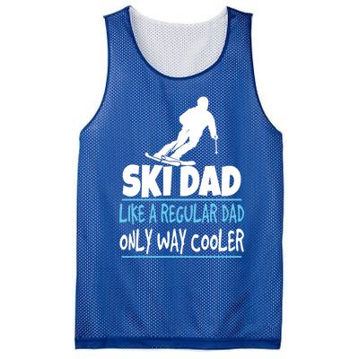 Ski Dad Like A Regular Dad Only Way Cooler Wintersport Cool Gift Mesh Reversible Basketball Jersey Tank