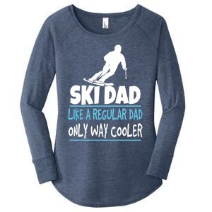 Ski Dad Like A Regular Dad Only Way Cooler Wintersport Cool Gift Women's Perfect Tri Tunic Long Sleeve Shirt