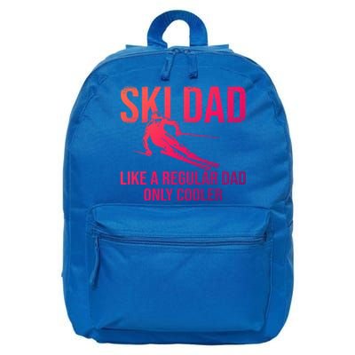 Ski Dad Like A Regular Dad Only Cooler Happy Father Day Funny Gift 16 in Basic Backpack