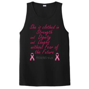 Strength Dignity Laughs Breast Cancer Awareness Gift PosiCharge Competitor Tank