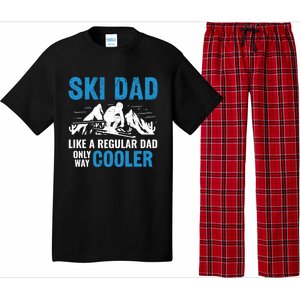 Ski Dad Like A Regular Dad Only Way Cooler Freestyle Skier Gift Pajama Set