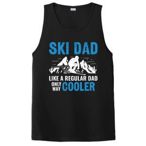 Ski Dad Like A Regular Dad Only Way Cooler Freestyle Skier Gift PosiCharge Competitor Tank