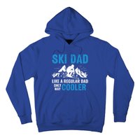 Ski Dad Like A Regular Dad Only Way Cooler Freestyle Skier Gift Hoodie