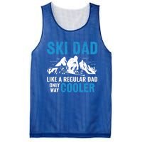 Ski Dad Like A Regular Dad Only Way Cooler Freestyle Skier Gift Mesh Reversible Basketball Jersey Tank