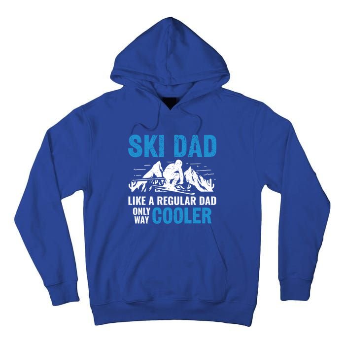 Ski Dad Like A Regular Dad Only Way Cooler Freestyle Skier Gift Tall Hoodie