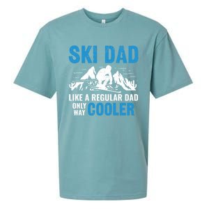 Ski Dad Like A Regular Dad Only Way Cooler Freestyle Skier Gift Sueded Cloud Jersey T-Shirt