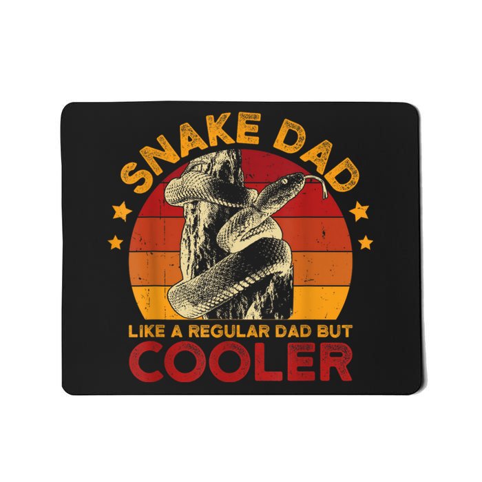 Snake Dad Like A Regular Father Men Vintage Serpent Mousepad