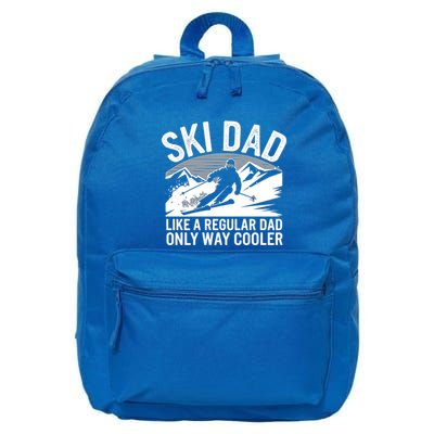 Ski Dad Like A Regular Dad Only Way Cooler Skiing Dad Gift 16 in Basic Backpack