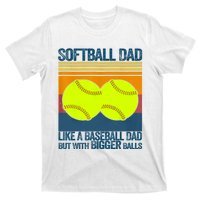 Softball Dad Like A Baseball Dad But With Bigger Balls Gifts T-Shirt