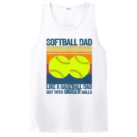 Softball Dad Like A Baseball Dad But With Bigger Balls Gifts PosiCharge Competitor Tank