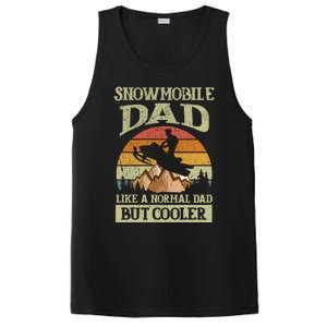 Snowmobile Dad Like A Normal Dad But Cooler Great Gift PosiCharge Competitor Tank