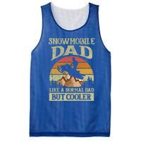 Snowmobile Dad Like A Normal Dad But Cooler Great Gift Mesh Reversible Basketball Jersey Tank