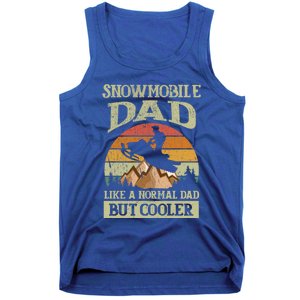 Snowmobile Dad Like A Normal Dad But Cooler Great Gift Tank Top