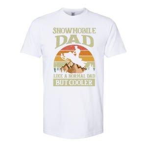 Snowmobile Dad Like A Normal Dad But Cooler Great Gift Softstyle CVC T-Shirt