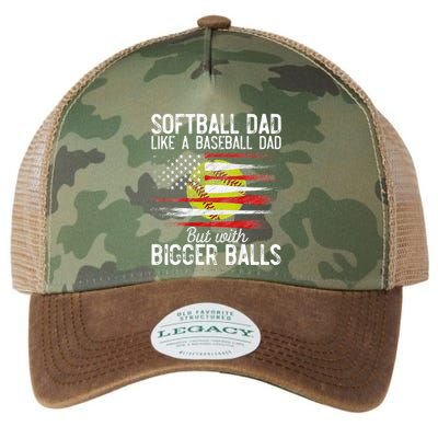 Softball Dad Like A Baseball Dad Definition Legacy Tie Dye Trucker Hat