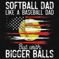Softball Dad Like A Baseball Dad Definition Ladies PosiCharge Tri-Blend Wicking Tank