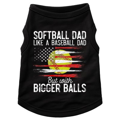 Softball Dad Like A Baseball Dad Definition Doggie Tank