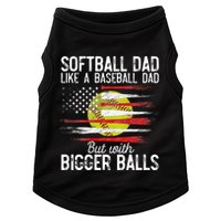 Softball Dad Like A Baseball Dad Definition Doggie Tank