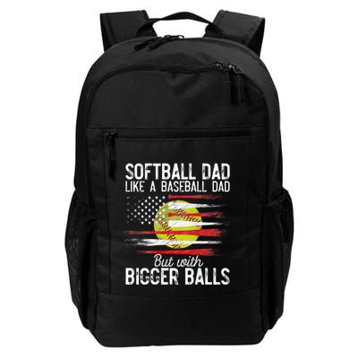 Softball Dad Like A Baseball Dad Definition Backpack