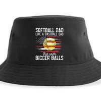 Softball Dad Like A Baseball Dad Definition Sustainable Bucket Hat