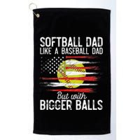 Softball Dad Like A Baseball Dad Definition Golf Towel