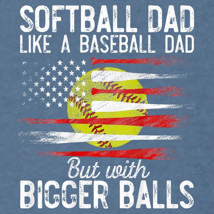 Softball Dad Like A Baseball Dad Definition Garment-Dyed Sweatshirt