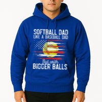 Softball Dad Like A Baseball Dad Definition Hoodie