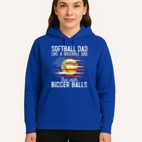 Softball Dad Like A Baseball Dad Definition Hoodie