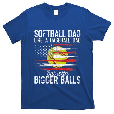 Softball Dad Like A Baseball Dad Definition T-Shirt