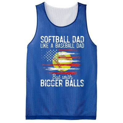 Softball Dad Like A Baseball Dad Definition Mesh Reversible Basketball Jersey Tank