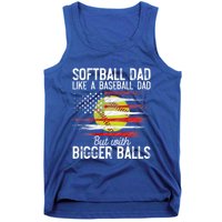 Softball Dad Like A Baseball Dad Definition Tank Top