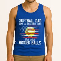 Softball Dad Like A Baseball Dad Definition Tank Top