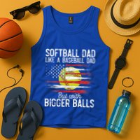 Softball Dad Like A Baseball Dad Definition Tank Top