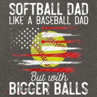 Softball Dad Like A Baseball Dad Definition Cotton Canvas Backpack