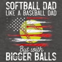 Softball Dad Like A Baseball Dad Definition Vector Backpack