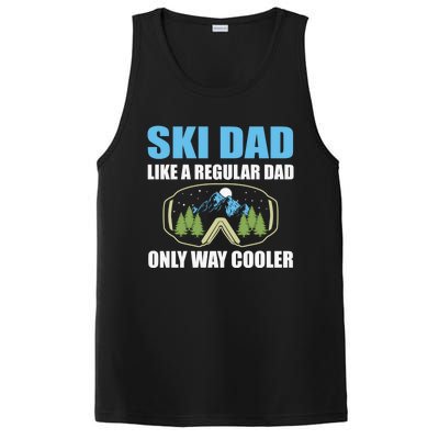 Ski Dad Like A Regular Dad Only Way Cooler Gift PosiCharge Competitor Tank