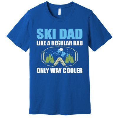 Ski Dad Like A Regular Dad Only Way Cooler Gift Premium T-Shirt