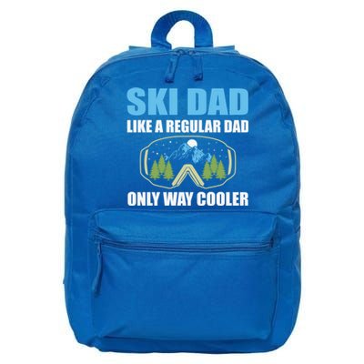 Ski Dad Like A Regular Dad Only Way Cooler Gift 16 in Basic Backpack