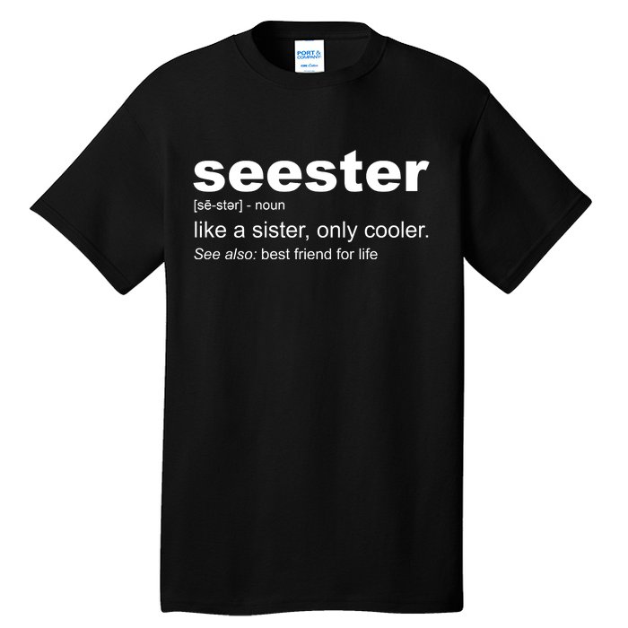 Seester Definition Like A Sister Only Cooler Tall T-Shirt