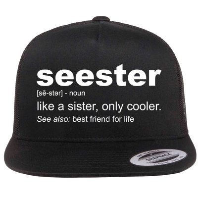 Seester Definition Like A Sister Only Cooler Flatbill Hat