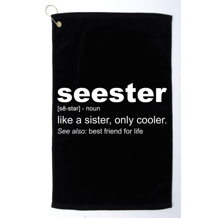 Seester Definition Like A Sister Only Cooler Golf Towel