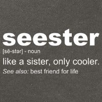 Seester Definition Like A Sister Only Cooler Cotton Canvas Backpack