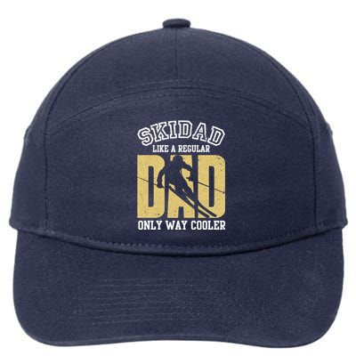 Ski Dad Like A Regular Dad Only Way Cooler Gift 7-Panel Snapback Hat