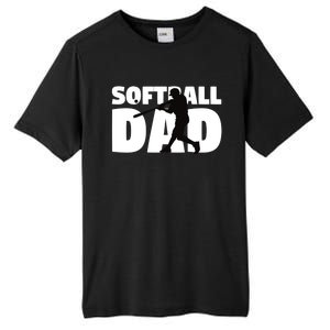 Softball Dad Meaningful Gift Softball Silhouette Gift Father Gift Tall Fusion ChromaSoft Performance T-Shirt