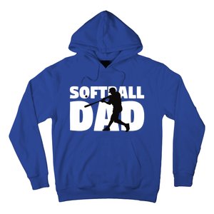 Softball Dad Meaningful Gift Softball Silhouette Gift Father Gift Hoodie