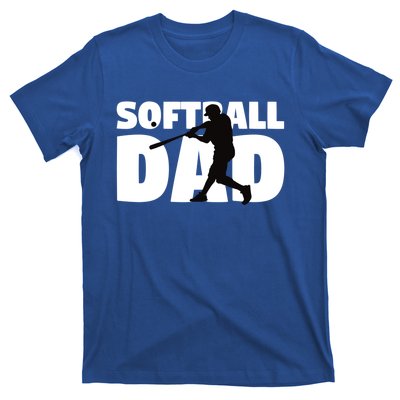 Softball Dad Meaningful Gift Softball Silhouette Gift Father Gift T-Shirt