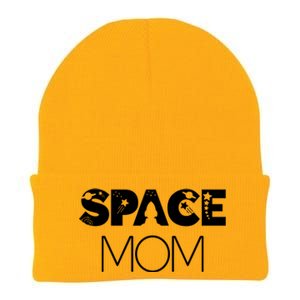 Space Day Mom Astronaut Moon Stars Universe Planet Gift Knit Cap Winter Beanie