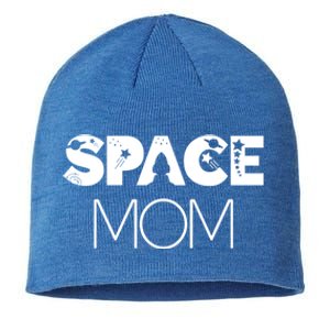 Space Day Mom Astronaut Moon Stars Universe Planet Gift Sustainable Beanie